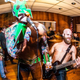 Illustration for article titled Hear “Earth War,” the pummeling new song by pro wrestler UltraMantis Black